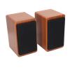 Sanpyl Computer Speakers, Wired USB Bluetooth Desktop Subwoofer, with Large Diameter Full Range Vibrating Speaker, for PC Computers, Laptops, Cell Phones, MP3, MP4, DVD(Walnut) view 1