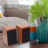 Sanpyl Computer Speakers, Wired USB Bluetooth Desktop Subwoofer, with Large Diameter Full Range Vibrating Speaker, for PC Computers, Laptops, Cell Phones, MP3, MP4, DVD(Walnut) view 2