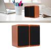 Sanpyl Computer Speakers, Wired USB Bluetooth Desktop Subwoofer, with Large Diameter Full Range Vibrating Speaker, for PC Computers, Laptops, Cell Phones, MP3, MP4, DVD(Walnut) view 4