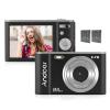 Andoer Portable Digital Camera 48MP 2.7K 2.88" IPS Screen 16X Zoom Auto Focus Self-Timer Extended Memory 128GB Face Detection Anti-Shake view 1
