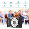 Andoer Portable Digital Camera 48MP 2.7K 2.88" IPS Screen 16X Zoom Auto Focus Self-Timer Extended Memory 128GB Face Detection Anti-Shake view 3