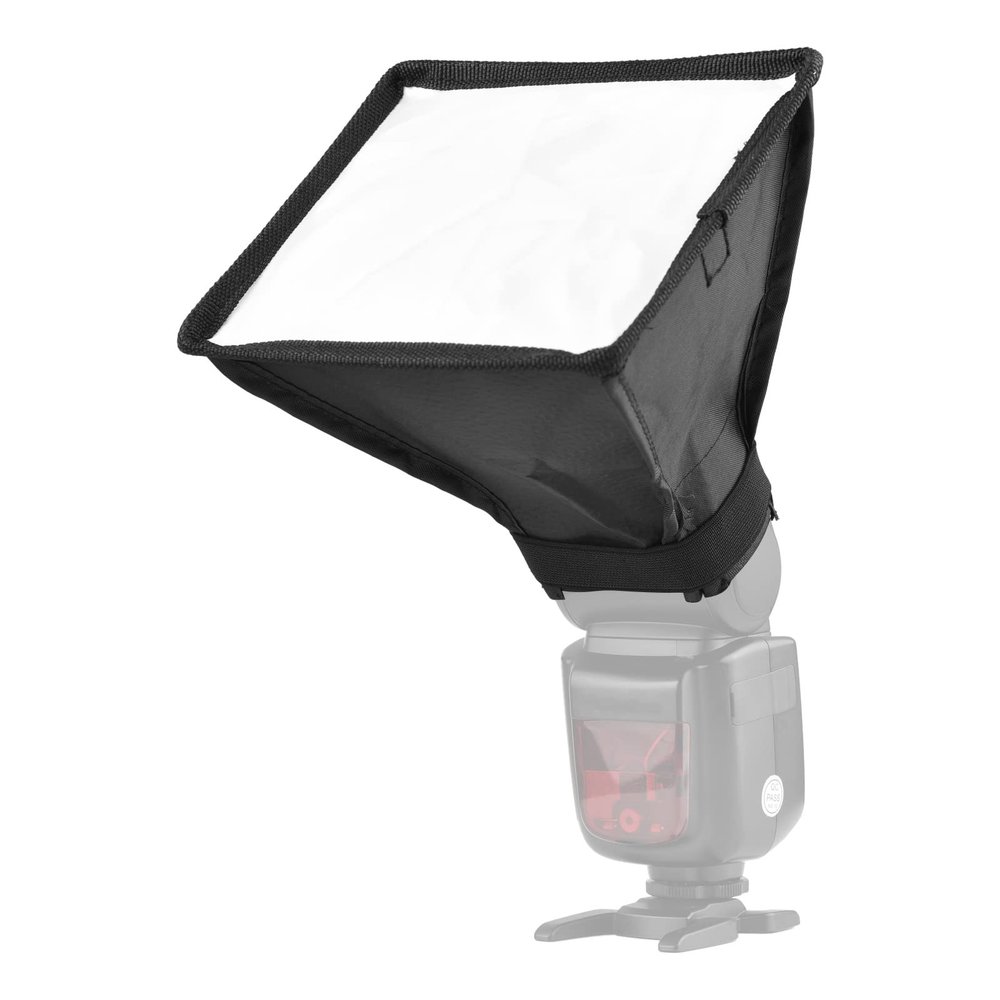Andoer Mini Universal Camera Flash 17 x 15 cm / 6.7 x 6 Inch Softbox Speedlite Diffuser Foldable with Carry Bag Replacement for Canon Nikon Sony Godox Yongnuo On-Camera Flash