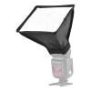 Andoer Mini Universal Camera Flash 17 x 15 cm / 6.7 x 6 Inch Softbox Speedlite Diffuser Foldable with Carry Bag Replacement for Canon Nikon Sony Godox Yongnuo On-Camera Flash view 1