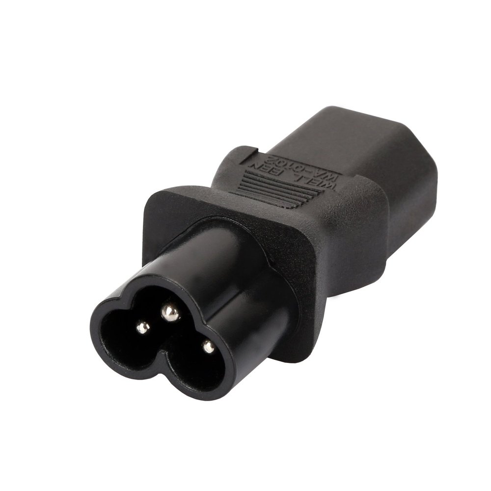 Strhowill IEC 320 C13 Female to C6 Male Cloverlea Plug AC Power Adapter with Official UL Certification (C13 to C6)