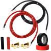 GaiRen Trolling Motor Battery Cable Extension Kit, 6AWG 10 Feet Cable Extension with Terminals for Fishing Boat Trolling Motor Solar Panel Automotive(Red & Black) view 1