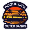 Pogue Life Outer Banks Sticker - 3" Laptop Sticker - Waterproof Vinyl for Car, Phone, Water Bottle - Pogue Life Outer Banks Decal view 1