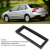 Aramox Stereo Radio Plate, Radio Stereo Mounting Fascia Double Din Player Frame ABS Black Replacement for C5 20042008 view 3