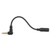Andoer 3.5mm 3 Pole TRS Female to 4 Pole TRRS Male 90 Degree Right Angle Microphone Adapter Cable Audio Stereo Mic Converter for Smartphone view 4