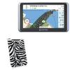 BoxWave Case Compatible with Navman - MY660LMT - Zebra Plush SlipSuit, Animal Print Padded Soft Sleeve view 1