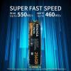 Ediloca EN206 256GB 3D NAND TLC M.2 SSD, M.2 2280 SATA III 6Gb/s SSD Internal Hard Drive, Read/Write Speed up to 550/460 MB/s, Compatible with Ultrabooks, Tablet Computers and Mini PCs view 2