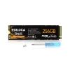 Ediloca EN605 256GB M.2 SSD, NVMe1.3 PCIe Gen3 x4 SSD Internal Hard Drive, M.2 2280 - Read/Write Speed up to 2150/1300 MB/s - Internal SSD Compatible with Laptop & PC Desktop view 1