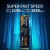 Ediloca EN605 256GB M.2 SSD, NVMe1.3 PCIe Gen3 x4 SSD Internal Hard Drive, M.2 2280 - Read/Write Speed up to 2150/1300 MB/s - Internal SSD Compatible with Laptop & PC Desktop view 2
