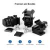 NEEWER 8 PCs Hot Shoe Mount Adapter Kit, Including Triple Cold Shoe Mount, 1/4 Screw Adapter, Flash Stand Bracket, and Hot Shoe Cover for DSLR Camera, LED Light, Microphone, Light Stand, Monitor view 2