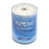 PlexDisc DVD-R 4.7GB 16X White Inkjet Hub Printable | 100 Pack Shrink Wrap (No Container) | Blank DVDs for Burning Video | Writable Media Discs view 1