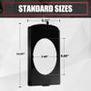 VIAGL Speaker Brackets Behind Seat 6x9 fit for Chevy C10 1973-1987 Squarebody for 6x9 Speaker, Black view 3