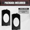 VIAGL Speaker Brackets Behind Seat 6x9 fit for Chevy C10 1973-1987 Squarebody for 6x9 Speaker, Black view 4