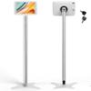 Beelta Tablet Kiosk Floor Stand Adjustable - Compatible with 10.2" iPad 7 8 9th, 120 Degree Rotate Lockable Tablet Enclosure+Aluminum Pole+Metal Base view 1