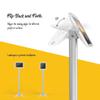 Beelta Tablet Kiosk Floor Stand Adjustable - Compatible with 10.2" iPad 7 8 9th, 120 Degree Rotate Lockable Tablet Enclosure+Aluminum Pole+Metal Base view 4