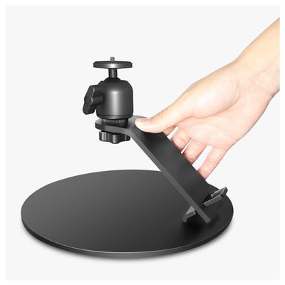 Projector Mount Projector Stand Projector Desktop Bracket Metal Can Be Used for Home Bedside Office Learning Desktop Stable Disc Base for Home Studio Adjustable Stand (Color : Black)
