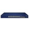 GS-4210-24T4SR 24-Port 10/100/1000T + 4-Port 100/1000X SFP Managed Gigabit Switch with 36-72V DC Redundant Power view 2