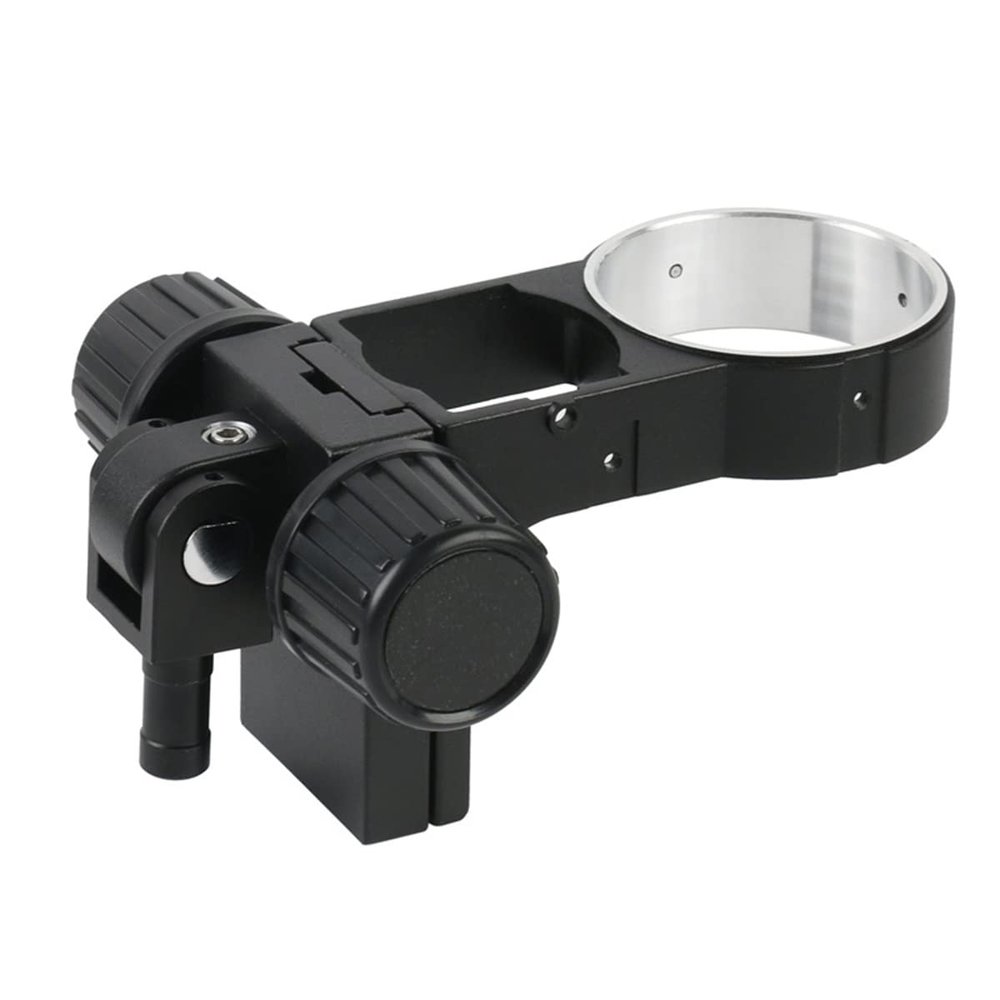 Microscope Accessories Kit Adjustable 76mm Ring Focusing Holder Microscope Head Bracket for Stere Microscopes Stand Microscope Slides (Color : A3 Black)