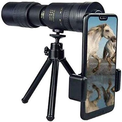 Binoculars for Adults and Kids, High Definition Telescope 4K10-300X40mm Super Telephoto Zoom HD Night Vision Monocular With Smartphone Holder & Tripod -For Bird Watching/Camping/Travelling/Hiking Tele