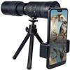 Binoculars for Adults and Kids, High Definition Telescope 4K10-300X40mm Super Telephoto Zoom HD Night Vision Monocular With Smartphone Holder & Tripod -For Bird Watching/Camping/Travelling/Hiking Tele view 1