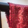 WISPET Red Sequin Backdrop Curtains 1 Panel 8FTx8FT Glitter Red Photo Backdrop Drapes Party Wedding Baby Shower Curtain Sparkle Photography Background view 4