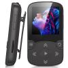 AGPTEK 32GB MP3 Player with Clip, Bluetooth 5.3 Lossless Sound with FM Radio, Voice Recorder for Sport Running, Supports up to 128GB TF Card, Black view 1