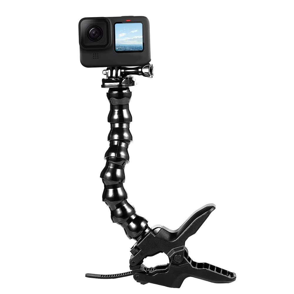 Apatner Clamp Mount with Adjustable Gooseneck, Camera Mounts and Supports