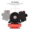 Andoer Mini Monitor Mount Tripod Head Cold Shoe Adapter Aluminium Alloy 1/4 Inch Screw for Mounting Camera Monitor Flash Microphone LED Fill Light Red view 3