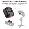 Andoer Aluminum Alloy Quick Release Plate Tripod QR Plate Camera Mount Adapter for DSLR Cameras Quick Setup with 1/4" Screw view 2