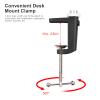 Andoer ST-01 Flexible Foldable Desk Mount Stand Metal Bracket with 1/4 Inch Screw Ballhead Adapter 3kg Load Capacity for Fill Light LED Ring Light Webcam Camera Smartphone view 3