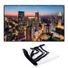 LENG Diagonal Projection Screen Foldable Movie Screen Portable Projector Screen Outdoor 60inch 72inch 84inch 100inch 120inch 4:3 16:9 HD Screen (Size : 84inch-4:3) view 1