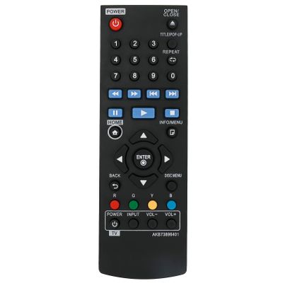 AKB73896401 Replace Remote Control Work for LG Blu-Ray Player BP340 BP135 BP335W BP300 BP240 BP255 BP240D BP250 BP125 BP125N BP145 BP155 BP165 BP240N BP255N BP155N BP340 BPM25 BPM34 BP350