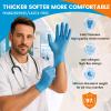 ANBOSON 6 mil Disposable Nitrile Gloves, Heavy Duty Disposable Glove, Cooking Gloves, Latex Free, Powder Free (Blue of 100, Small) view 2