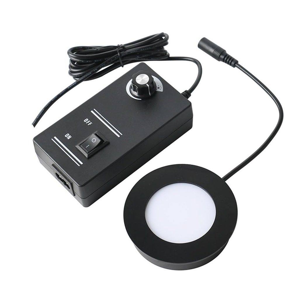 Microscope Accessories Kit Microscope Bottom Light Source 9W LED Light Lluminator 110V-220V for Trinocular Binocular Microscope Camera Microscope Slides (Color : 90mm)