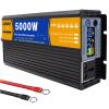 BEZAX 5000W/6000W/8000W Pure Sine Wave Power Inverter DC 12v 24v 48v 60v to AC 110v-220v Car Power Inverter with AC Outlets & LCD Display,for Car Solar Power Emergency Tools,5000W-60Vto110V view 1