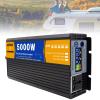 BEZAX Power Inverter 5000W/6000W/8000W Pure Sine Wave DC 12V 24V 48V 60V to AC 110V 220V Voltage Converter with AC Outlets for RVs Trucks Household Emergency,5000W-24Vto110V view 1