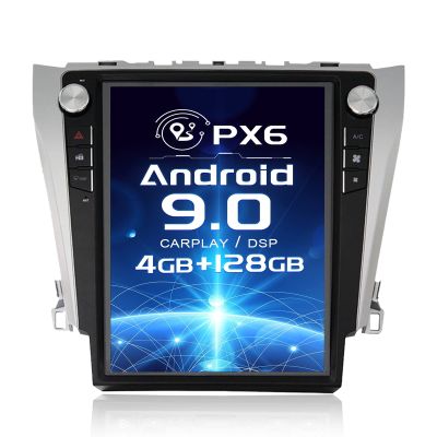 MOOKAKA Android Auto Car Stereo for Toyota Camry 2012-2016,12.1 Inch IPS Touchscreen Head Unit with GPS Navigation DSP Apple Carplay Android Auto Mirror Link FM HiFi Radio(4+128G)