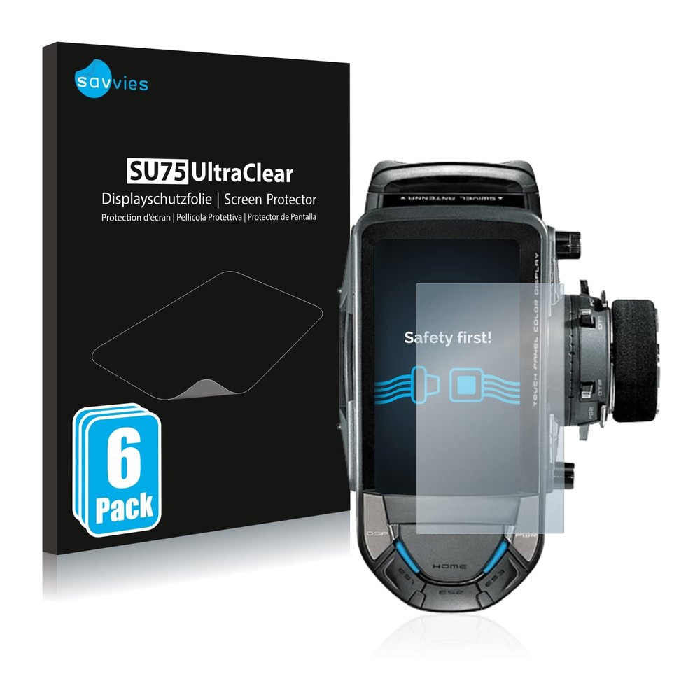 savvies Screen Protector Compatible with Futaba 10PX Protection Film Clear 6-Pack