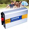 BEZAX Power Inverter 5000W/6000W/8000W Pure Sine Wave DC 12V 24V 48V 60V to AC 110V 220V Voltage Converter with AC Outlets for RVs Trucks Household Emergency,6000W-24Vto220V view 1