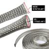 Wire Shielding Sleeve EMI RFI ESD Tinned Copper Metal Braid Ground Strap Electronics Cable Wrap Mesh Signal Interference Screening 7/16" ID (11/16 inch - 26ft) view 2
