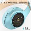 DOQAUS Bluetooth Headphones Over Ear, 90H Playtime, 3 EQ Modes, HiFi Audio, ENC Mic, Reinforced Durable Frame & Soft Earpads for Extended Wear, Phone, PC, Travel view 4