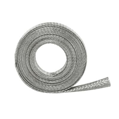 Wire Shielding EMI RFI ESD Electrical Cable Sleeve Tinned Copper Metal Braid Ground Strap Mesh Signal Screening 5/16" ID (1/2 inch - 32ft)