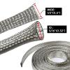 Wire Shielding EMI RFI ESD Electrical Cable Sleeve Tinned Copper Metal Braid Ground Strap Mesh Signal Screening 5/16" ID (1/2 inch - 32ft) view 2
