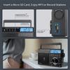 Retekess V115 Digital AM/FM Radio, Portable Shortwave Radio, Supports Micro SD and AUX Record, Plug-in with DSP view 3