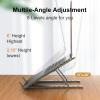Portable Laptop Stand Aluminium Foldable Notebook Support Laptop Base Maxbook Pro Holder Adjustable Bracket Computer Accessories view 4