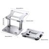 Adjustable Laptop Stand Aluminium Foldable Notebook Support PC Base Mabcook Pro Holder Portable Bracket Computer Accessories view 4