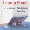 7 Holes Adjustable Laptop Stand Notebook Foldable Stand ABS Lightweight Bracket Laptop Holder Tablet Notebook Bracket Riser view 2